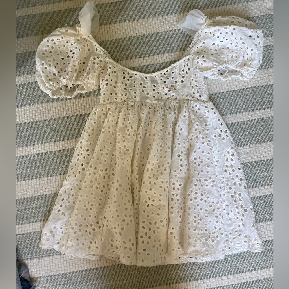 For Love and Lemon white babydoll dress